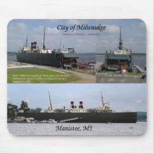 Stad Milwaukee 3 afbeelding mousepad Muismat