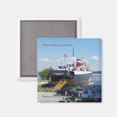 Stad Milwaukee magnet Magneet (Voorkant / Achterkant)