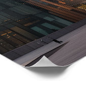 Stad modern zakencentrum poster (Hoek)