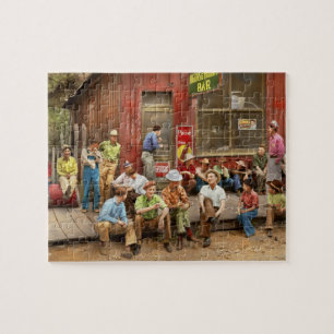Stad - Mogollon, NM - Dorpsvergadering 1940 Legpuzzel