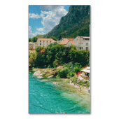Stad Mostar - Bosnië en Herzegovina Magnetisch Visitekaartje (Voorkant Verticaal)