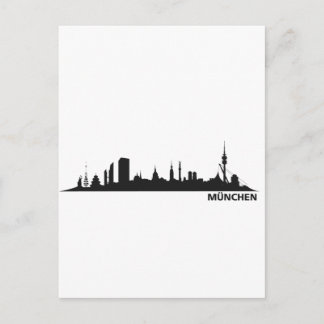 Stad München - Skyline 1c Briefkaart