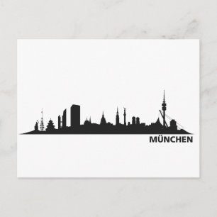 Stad München - Skyline 1c Briefkaart