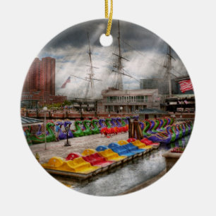 Stad - MVW Baltimore - Modern Maryland Keramisch Ornament