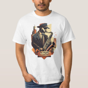 Stad Nachten Zachte Vibes T-shirt