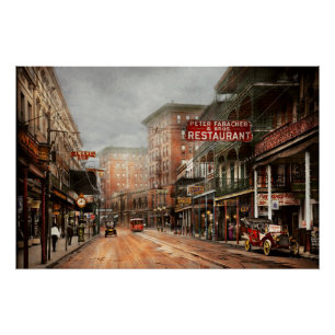 Stad - New Orleans - Een blik op St Charles Ave 19 Perfect Poster