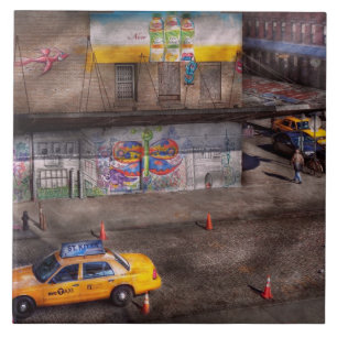 Stad - New York - Greenwich Village - Levenskleur Tegeltje