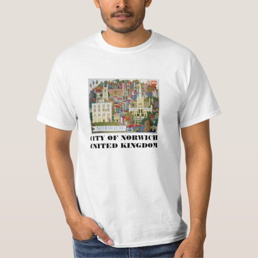 STAD NORWICH UK T-SHIRT (Voorkant)