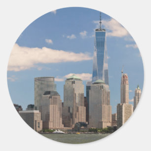 Stad - NY - De kleuren van een stad Ronde Sticker