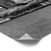 Stad - NY - het financiële district - BW Poster (Hoek)