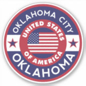 STAD OKLAHOMA STICKER (Voorkant)