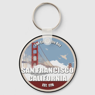 Stad op de baai, San Francisco California Sleutelhanger