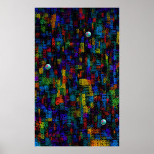 Stad op de heuvel poster