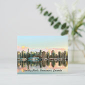 Stad op het Briefkaart Water (Staand voorkant)