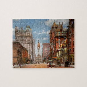 Stad - PA Philadelphia - Broad Street 1905 Legpuzzel