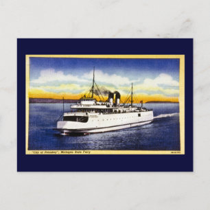 Stad Petoskey, Michigan State Ferry Briefkaart