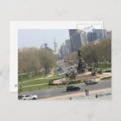 Stad Philadelphia Briefkaart (Voorkant / Achterkant)