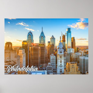 Stad Philadelphia, Pennsylvania, Verenigde Staten Poster