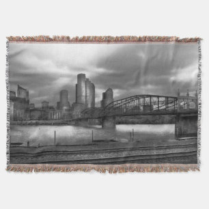 Stad - Pittsburgh, PA - Smithfield Bridge BW Deken