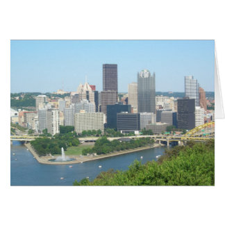Stad Pittsburgh, PA Wenskaart