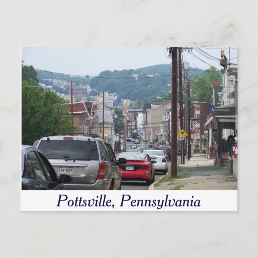 Stad Pottsville, Pennsylvania Post Card Briefkaart (Voorkant)