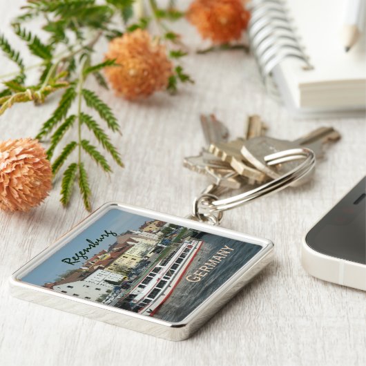 Stad Regensburg Duitsland Sleutelhanger (Zijkant)