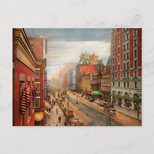 Stad - Rochester NY - Nationaal Theater 1908 Briefkaart (Voorkant)