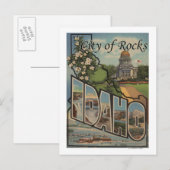 Stad Rocks, Idaho - Grote letterscènes Briefkaart (Voorkant / Achterkant)
