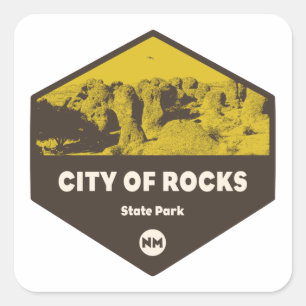 Stad Rocks State Park New Mexico Vierkante Sticker