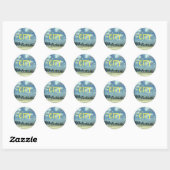 stad ronde sticker (Vel)