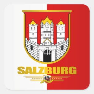 Stad Salzburg Vierkante Sticker