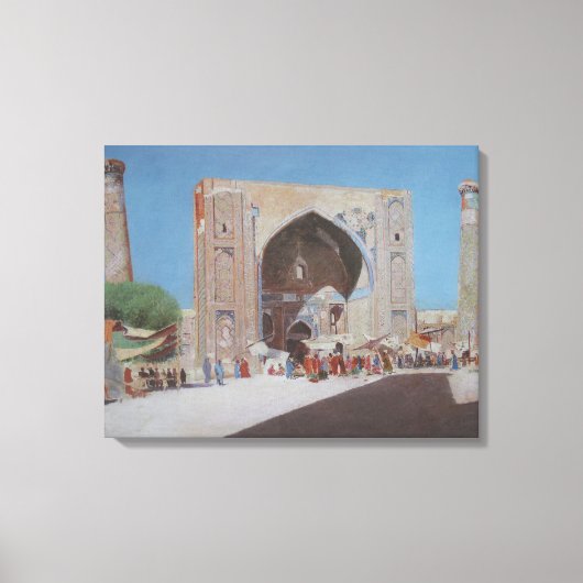 Stad Samarkand (door Vasily Vereshchagin) Canvas Afdruk (Voorkant)