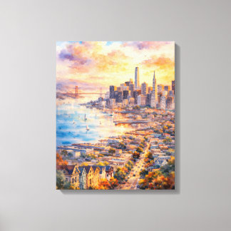 Stad San Francisco Canvas Afdruk