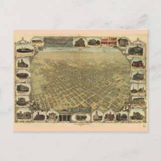 Stad San Jose Californië in 1901 Briefkaart