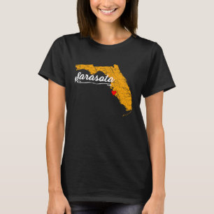 Stad SARASOTA FLORIDA Vakantie Souvenir Merch T-shirt