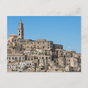 Stad Sassi di Matera in Italië Briefkaart
