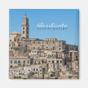 Stad Sassi di Matera in Italië Magneet