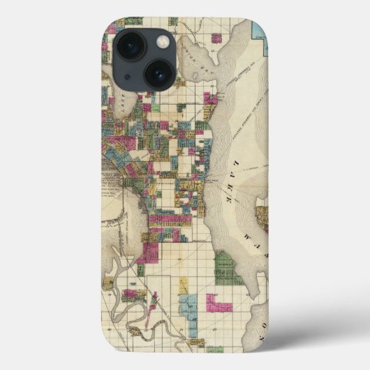 Stad Seattle en Environs Case-Mate iPhone Case (Achterkant)