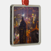 Stad Shanghai Metalen Ornament (Rechts)