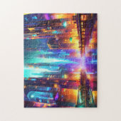 Stad Skyline Art 3 Fotopuzzels Skyline Internet Legpuzzel (Verticaal)