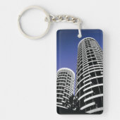 Stad Skyscraper Sleutelhanger (Voorkant)