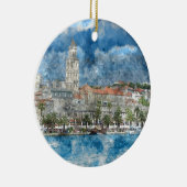 Stad Split in Kroatië Keramisch Ornament (Rechts)