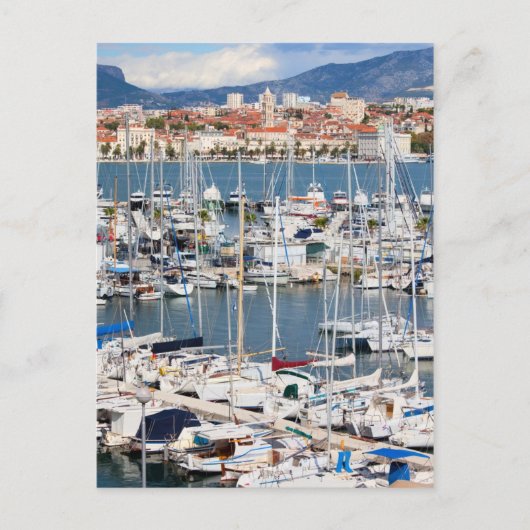 Stad Split Marina in Kroatië Briefkaart (Voorkant)