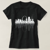 Stad St. Louis Missouri Skyline Art Gateway Arch T-shirt (Design voorkant)