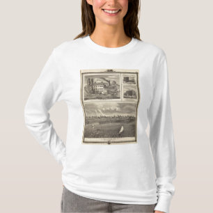 Stad Storm Meer brouwerij, Muscatine bldg T-shirt