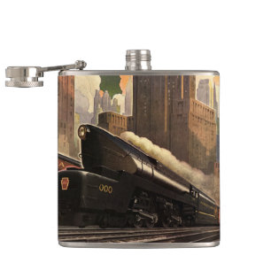  stad, T1 duplextrein op het spoor Heupfles