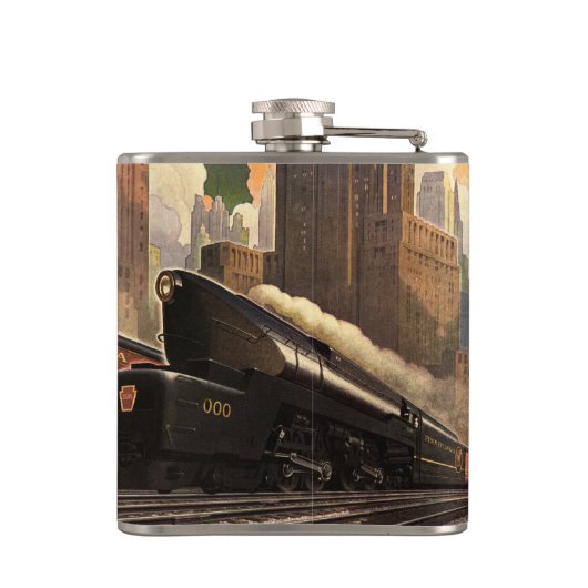 stad, T1 duplextrein op het spoor Heupfles (Achterkant)