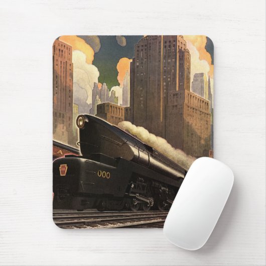  stad, T1 duplextrein op het spoor Muismat (Met muis)