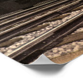 stad, T1 duplextrein op het spoor Poster (Hoek)