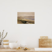 Stad Tiberias op het Zee van Galilea Poster (Keuken)